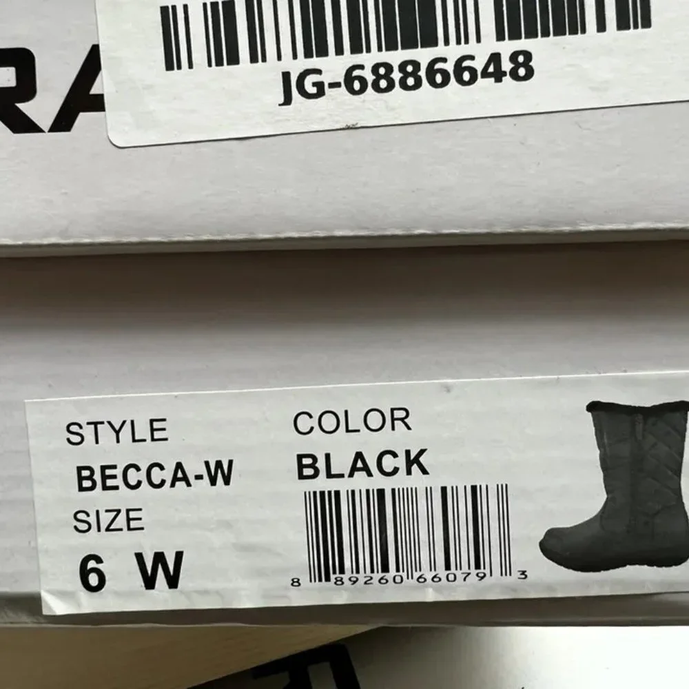 Tundra Womens Becca Winter Snow Boot Black Size 6W